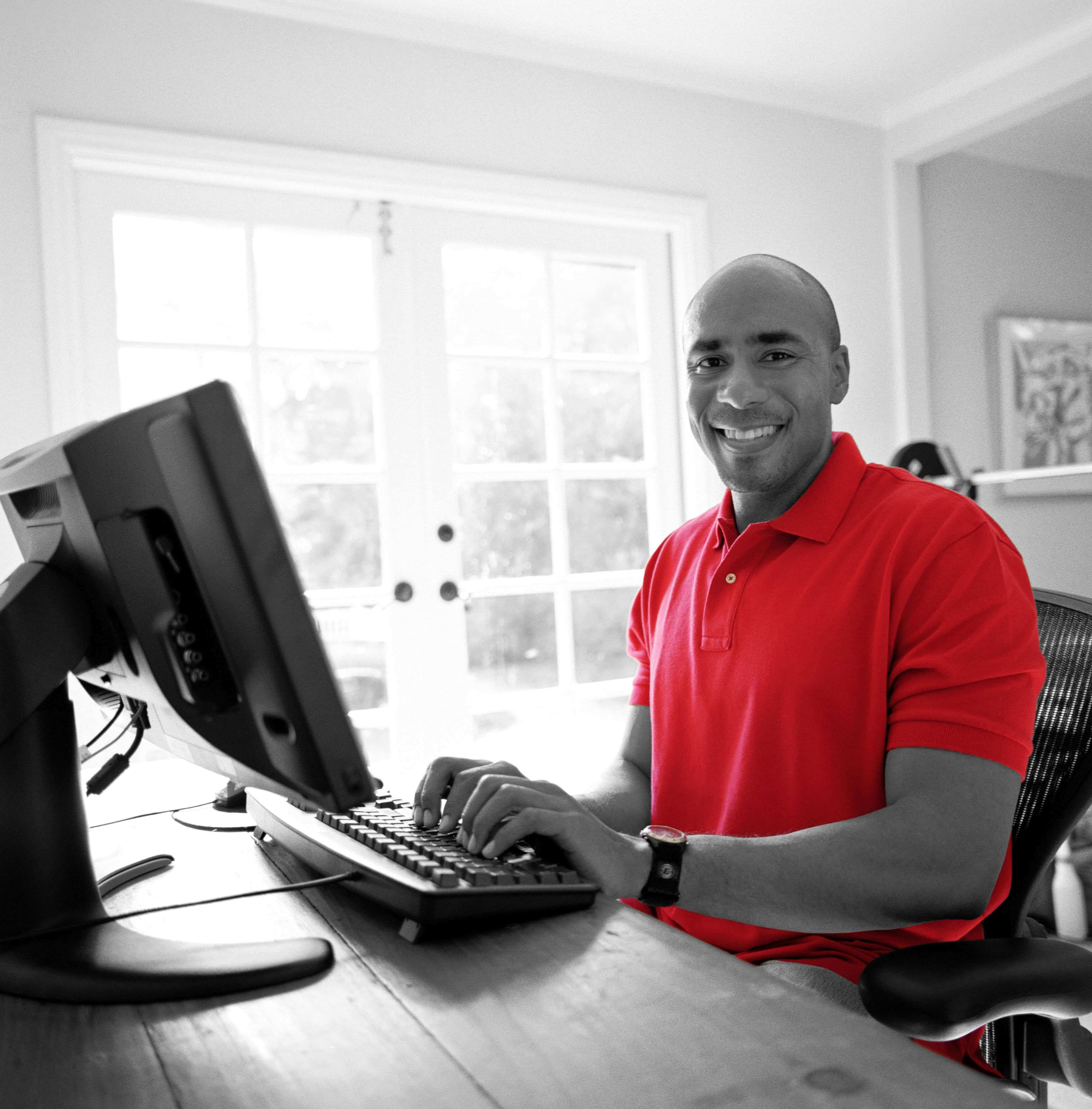 Man at computer